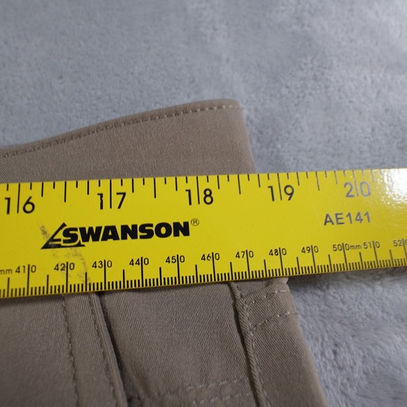 Copper & Oak Mens Tech Pants Sz 36 x 34 Tan Stretch Performance Zip Cargo Pocket - Picture 11 of 16